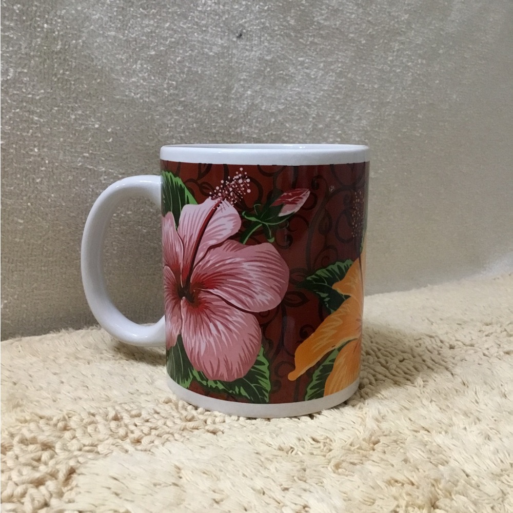 Islander Group "HIBISCUS MEDLEY" Hawaiian Tropical Floral Mug Cup 10 oz